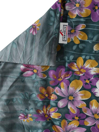 FABINALIV Cream Floral 350 GSM Micro Fiber Filling Comforter Bedding Set