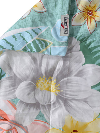 FABINALIV Green Floral 350 GSM Micro Fiber Filling Comforter Bedding Set
