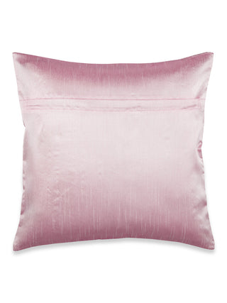 FABINALIV Set of 5 Pink Geometric Cotton Blend Square Cushion Covers (40X40 cm)