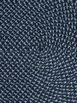 FABINALIV Blue Abstract Cotton Blend Door Mat (75X45 cm)