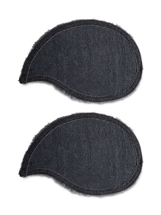 FABINALIV Set of 2 Grey Floral Polyester Door Mats (62X42 cm)