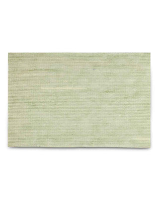 FABINALIV Green Solid Cotton Blend Door Mat (70X45 cm)
