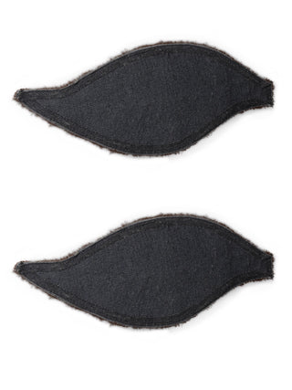 FABINALIV Set of 2 Brown Floral Polyester Door Mats (92X38 cm)