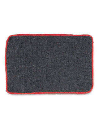 FABINALIV Red Striped Polyester Door Mat (60X40 cm)