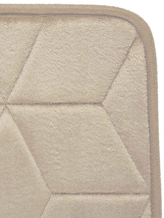 FABINALIV Beige Geometric Polyester Door Mat (60X40 cm)