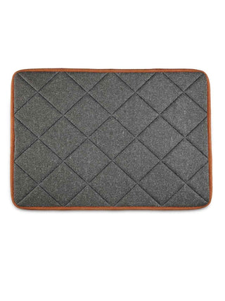 FABINALIV Orange Geometric Polyester Door Mat (60X40 cm)