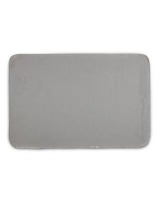 FABINALIV Grey Abstract Polyester Door Mat (60X40 cm)