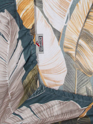 FABINALIV Grey Floral 300 TC Cotton Blend King Size Fitted Double Bedsheet with 2 Pillow Covers (250X225 cm)