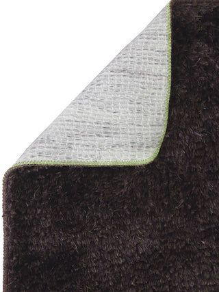 FABINALIV Coffee Brown Solid Cotton Blend Floor Runner (140X55 cm)