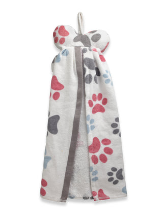 FABINALIV Unisex Set of 2 Multicolor Cartoon Print 100% Cotton Hand Towels (40X40 cm)