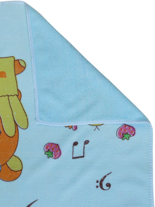 FABINALIV Set of 2 Multicolor Cartoon Print Cotton Kids Bath Towels (110X56 cm)