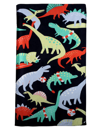 FABINALIV Multicolor Cartoon Print Cotton Kids Bath Towel (120X60 cm)
