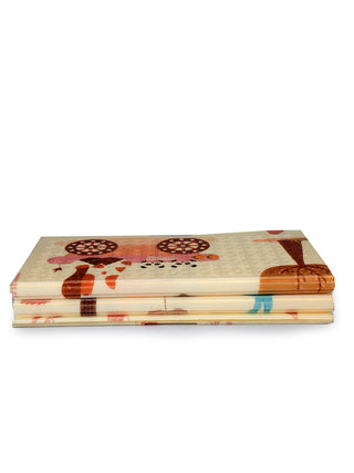 FABINALIV Multicolor Cartoon Print PVC Kids Play Mat (178X118 cm)