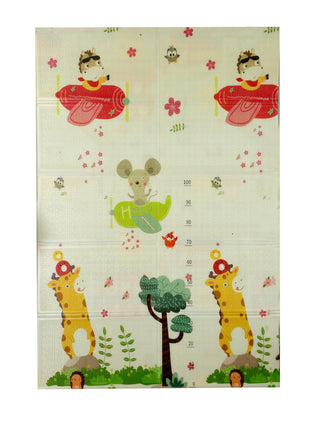 FABINALIV Multicolor Cartoon Print PVC Kids Play Mat (178X118 cm)