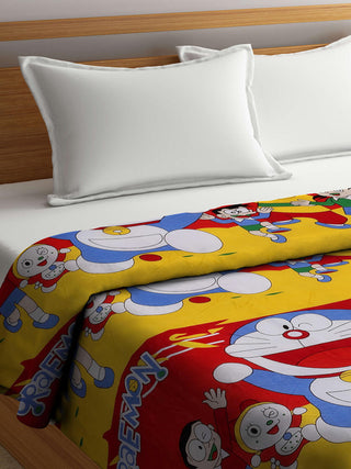 FABINALIV Multicolor Cartoon Print AC Room 300 GSM Double Bed Dohar