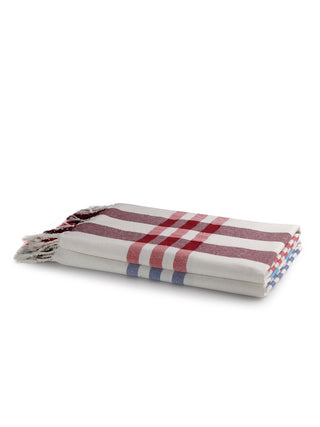 FABINALIV Unisex Set of 4 Multicolor Striped 225 GSM Cotton Bath Towels (150X75 cm)