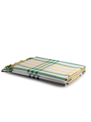 FABINALIV Unisex Set of 4 Multicolor Striped 225 GSM Cotton Bath Towels (150X75 cm)