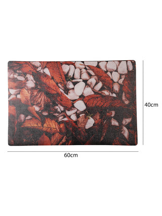 FABINALIV Multicolor Abstract Rubber Bath Mat (60X40 cm)