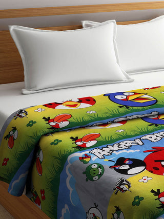 FABINALIV Multicolor Cartoon Print AC Room 300 GSM Double Bed Dohar