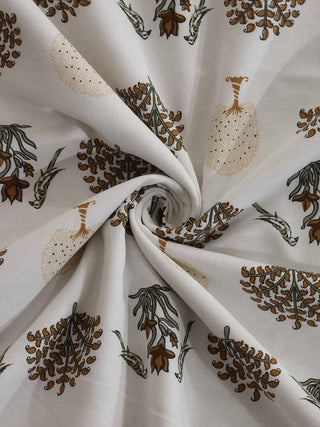 FABINALIV Multicolor Floral Reversible AC Room 300 GSM Pure Cotton Double Bed Dohar