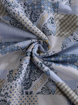 FABINALIV Multicolor Abstract Reversible AC Room 300 GSM Pure Cotton Double Bed Dohar