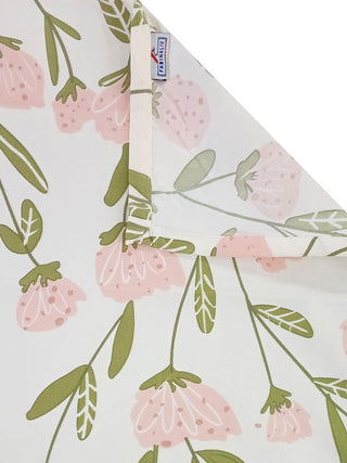 FABINALIV Multicolor Floral 300 TC Cotton Blend King Size Double Bedsheet with 2 Pillow Covers (250X225 cm)