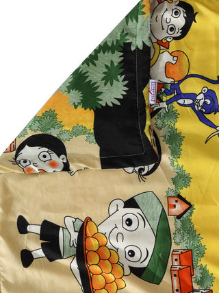 FABINALIV Multicolor Cartoon Print Reversible AC Room 300 GSM Cotton Blend Single Bed Dohar