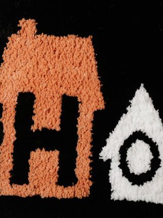 FABINALIV Multicolor Geometric Cotton Blend Door Mat (60X40 cm)