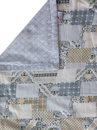 FABINALIV Multicolor Abstract Reversible AC Room 300 GSM Pure Cotton Double Bed Dohar
