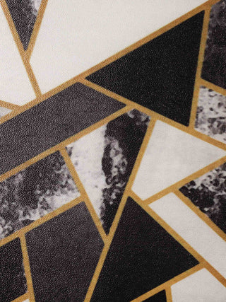 FABINALIV Multicolor Geometric Rubber Bath Mat (60X40 cm)