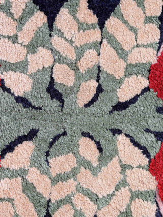 FABINALIV Multicolor Ethnic Cotton Blend Door Mat (60X40 cm)