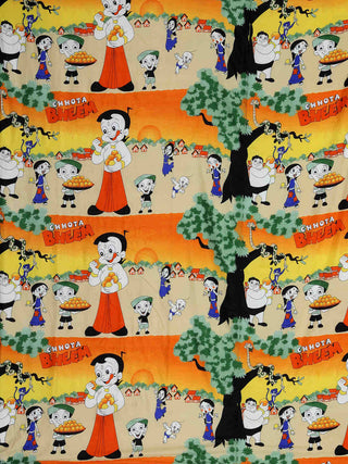 FABINALIV Multicolor Cartoon Print AC Room 300 GSM Double Bed Dohar
