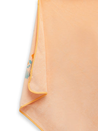 FABINALIV Infant Peach Cartoon Print Cotton Hooded Bath Towel (70X70 cm)