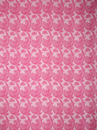 FABINALIV Pink Cartoon Design 350 TC 100% Cotton Handwoven King Size Double Bedsheet with 2 Pillow Covers (250X225 cm)